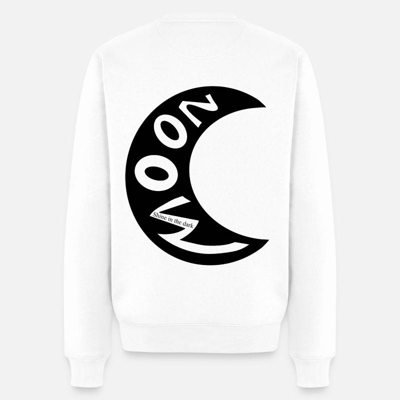 Moon - Männer Premium Bio Pullover - Weiß