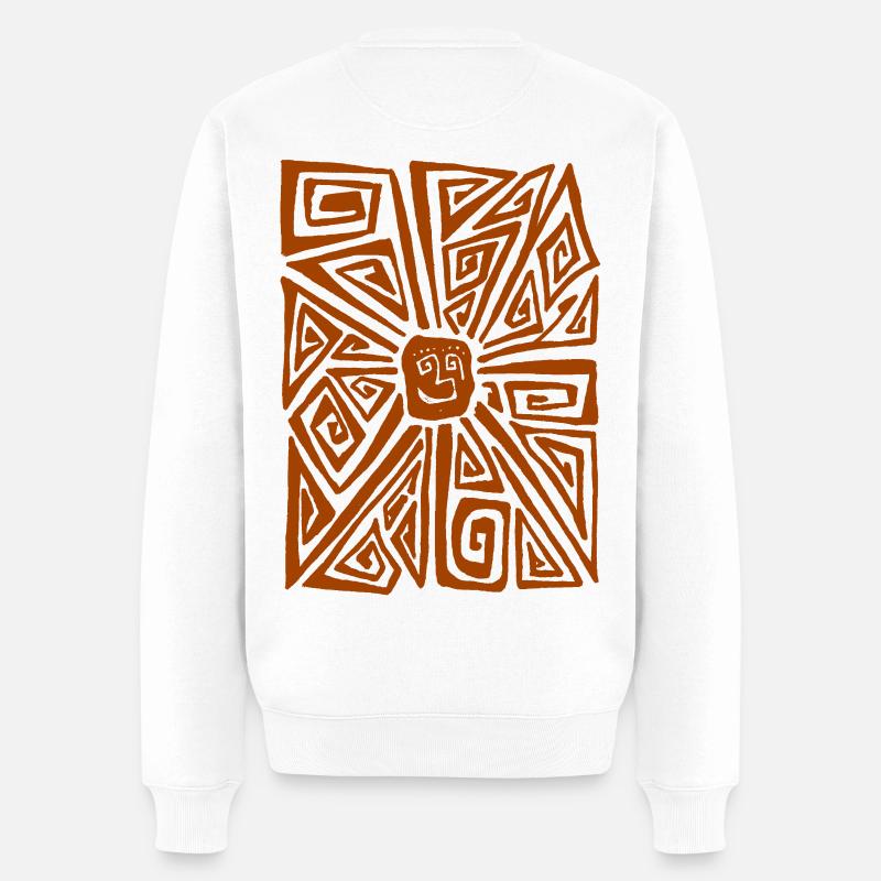 Fremde Sonne - Männer Premium Bio Pullover - Weiß