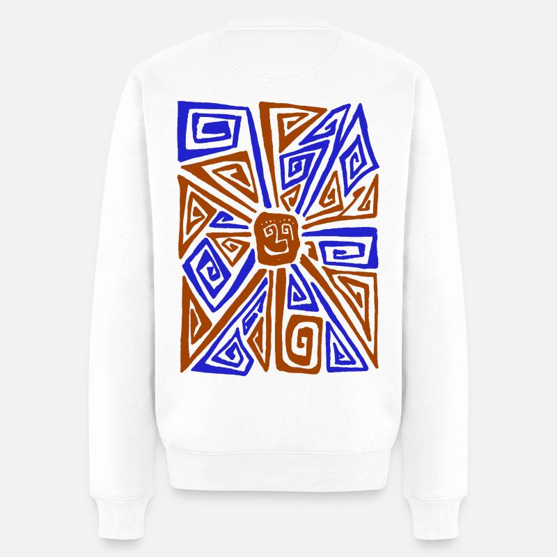 STRANGE SUN - Pull Premium bio Homme - blanc