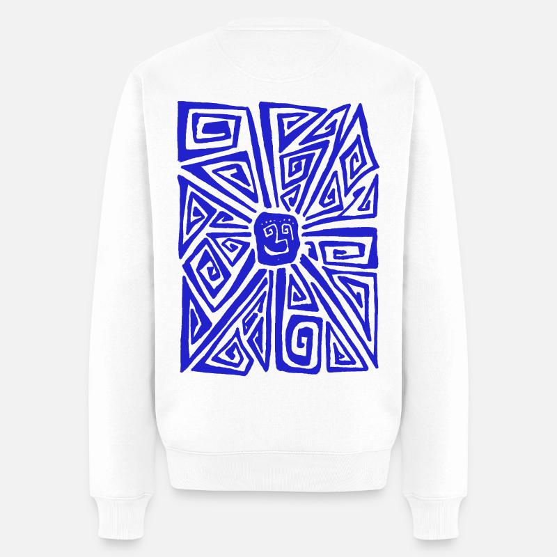 STRANGE SUN - Pull Premium bio Homme - blanc