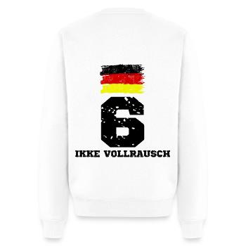 Deutschland Sauf Trikot Mallorca Party Vollrausch - Männer Premium Bio Pullover - Weiß - Hinten - Nico (187cm)