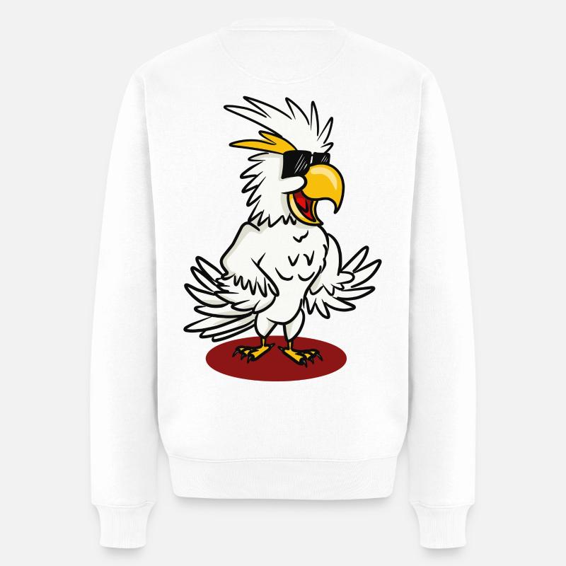 Kakaroo - Männer Premium Bio Pullover - Weiß