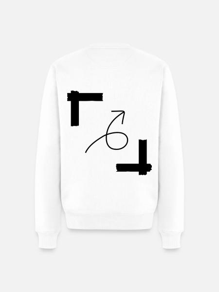 Flèche de bord - Pull Premium bio Homme - blanc