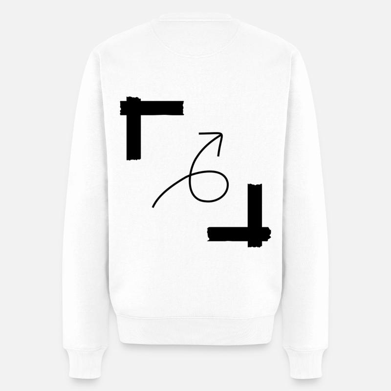 Flèche de bord - Pull Premium bio Homme - blanc