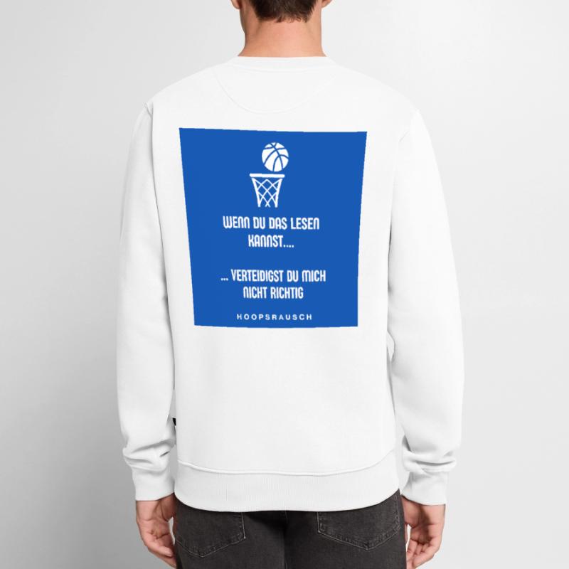 Lesen oder Verteidigen Spruch Hoopsrausch Männer Premium Bio Pullover
