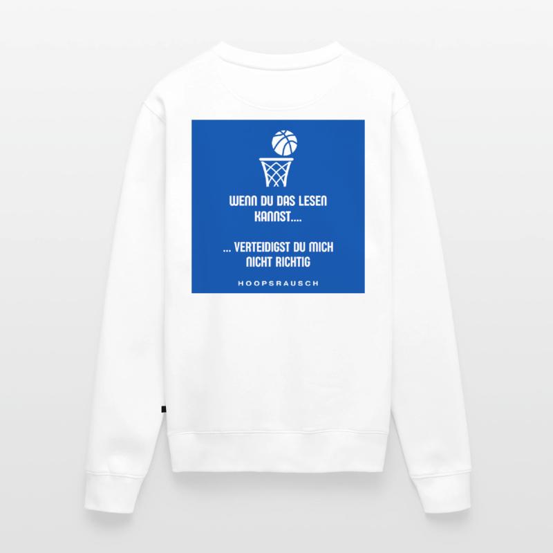 Lesen oder Verteidigen Spruch Hoopsrausch Männer Premium Bio Pullover