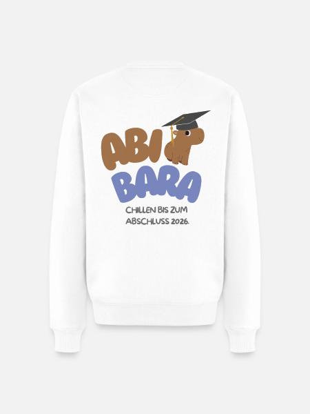 AbiBara 2026 Chilling until graduation - Men's Premium Organic Jumper - white