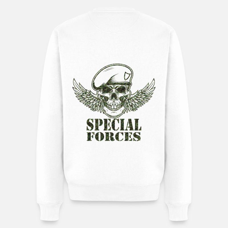 Armée - Pull Premium bio Homme - blanc