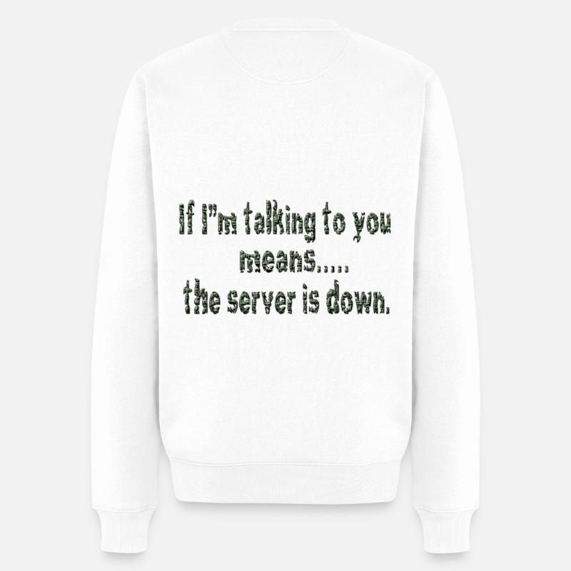 Hacking hacker hacker computer cybersecurity - Men's Premium Organic Jumper - white