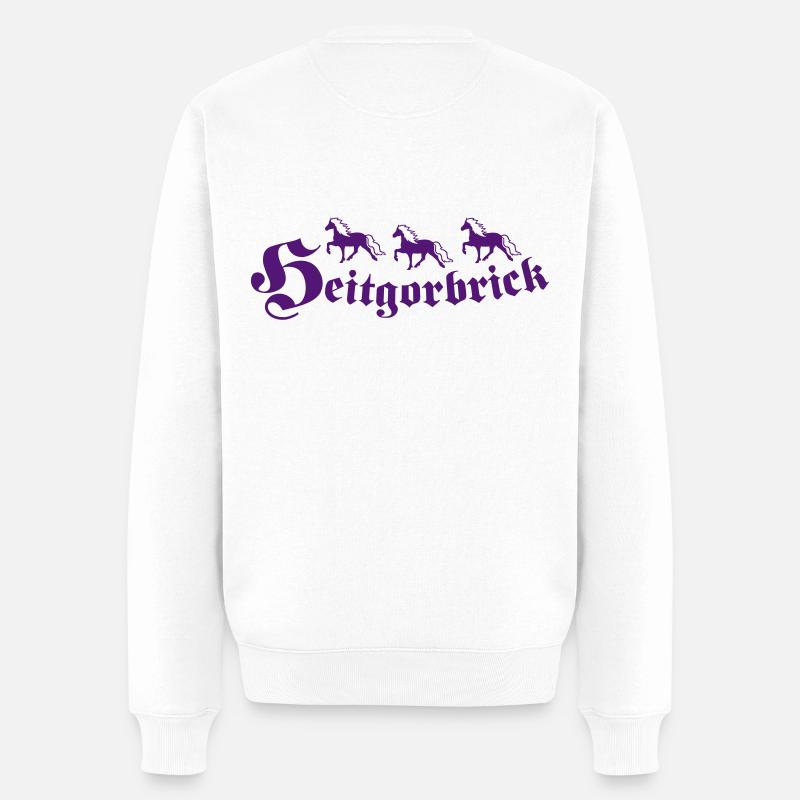 Heitgorbrick - Männer Premium Bio Pullover - Weiß