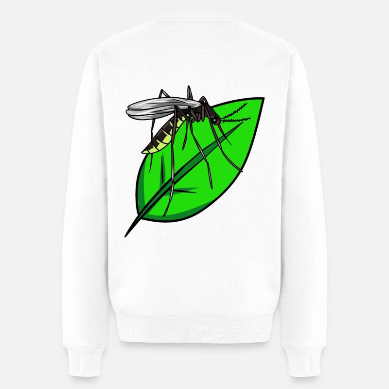 Insekten Mücke Blutsauger Mücken Sommer - Männer Premium Bio Pullover - Weiß