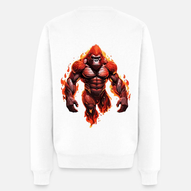 Gorille - Pull Premium bio Homme - blanc