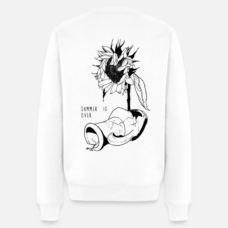 L’été est terminé - Pull Premium bio Homme - blanc