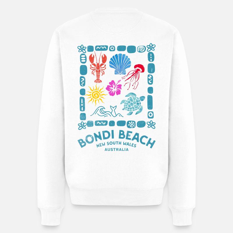 Bondi Beach Marine Souvenir - Pull Premium bio Homme - blanc