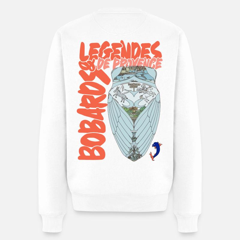 Légendes de Provence Cigale - Pull Premium bio Homme - blanc