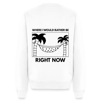 où je préférerais être en ce moment Palm Beach Chill - Pull Premium bio Homme - blanc - Dos - Nico (187cm)