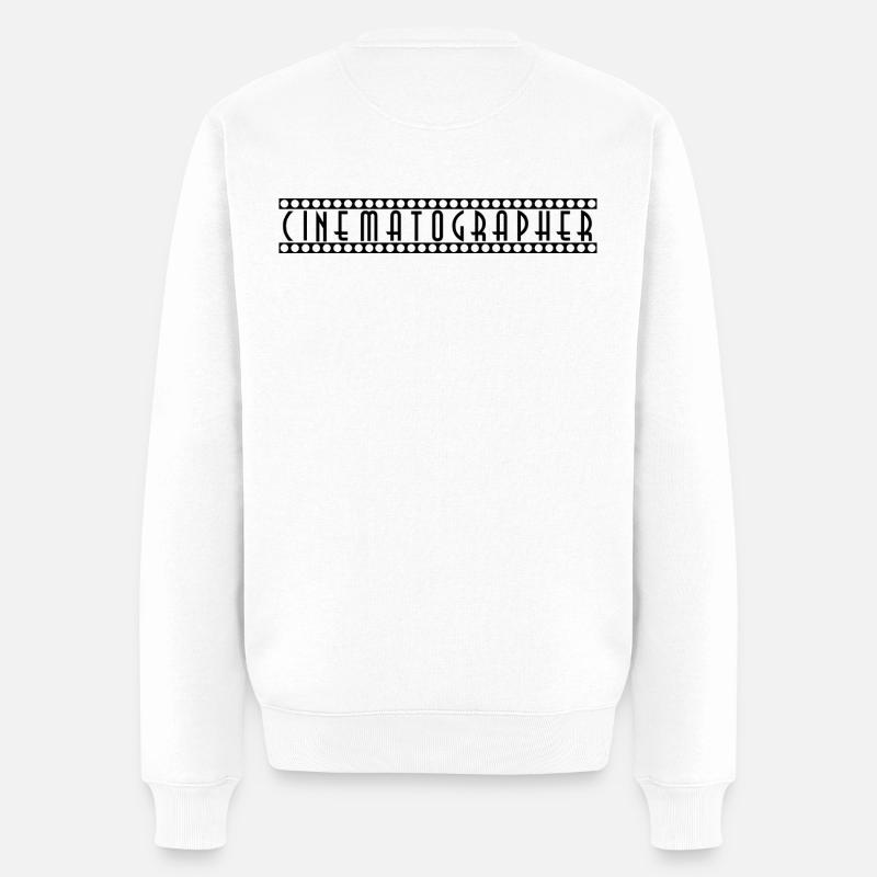 Kameramann - Männer Premium Bio Pullover - Weiß
