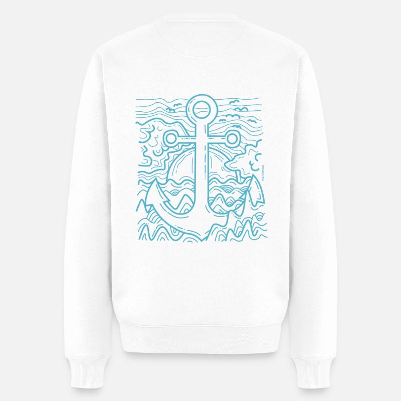 Ancre - Pull Premium bio Homme - blanc