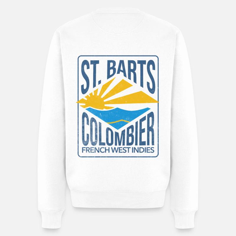 St Barts Colombier - Pull Premium bio Homme - blanc