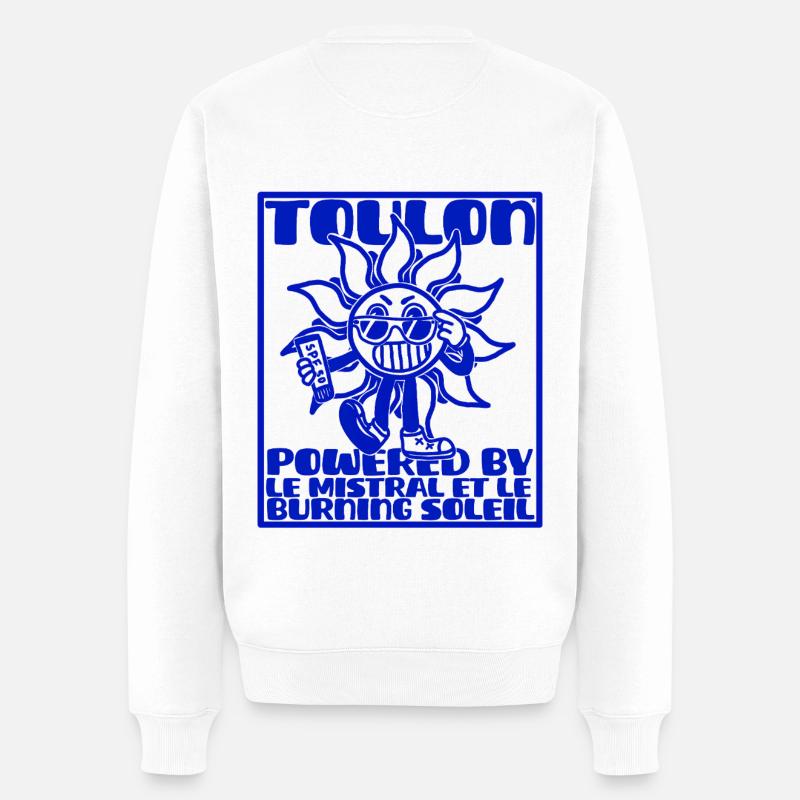 Soleil Toulon - Männer Premium Bio Pullover - Weiß