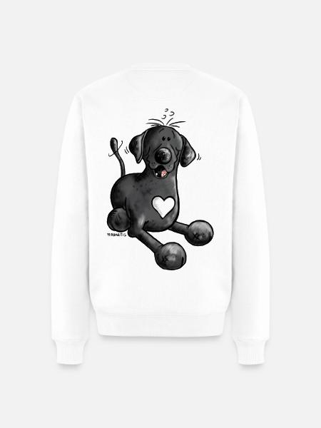 Labrador retriever chien comique design - Pull Premium bio Homme - blanc