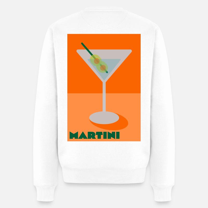 Imprimé Martini - Pull Premium bio Homme - blanc