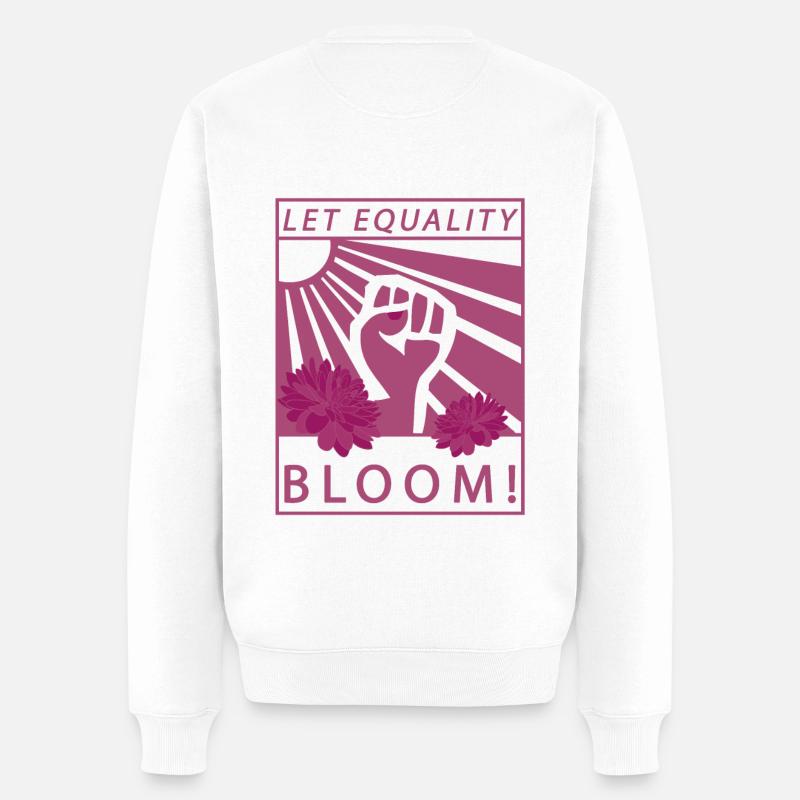Equality Gleichberechtigung Feministin - Männer Premium Bio Pullover - Weiß
