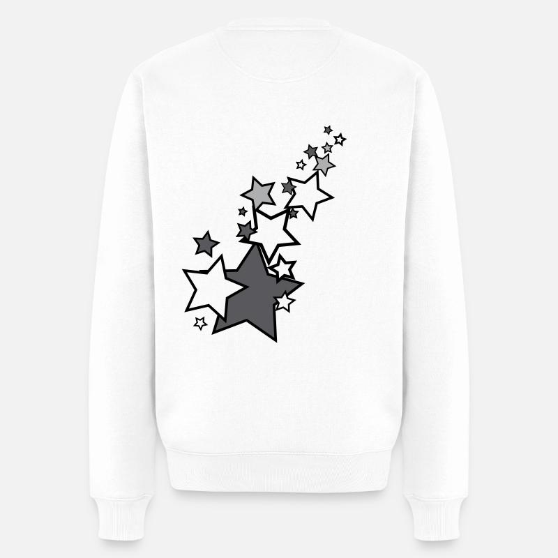 Sternschnuppe - Männer Premium Bio Pullover - Weiß