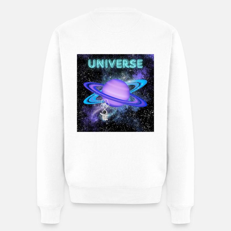 Univers - Pull Premium bio Homme - blanc