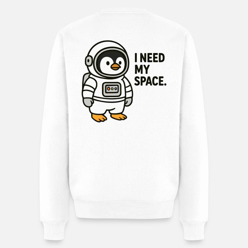 Astro Peng Kollektion - Männer Premium Bio Pullover - Weiß