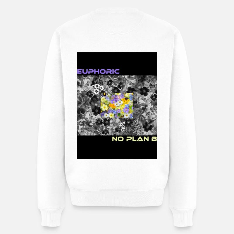 EUPHORIC - Männer Premium Bio Pullover - Weiß