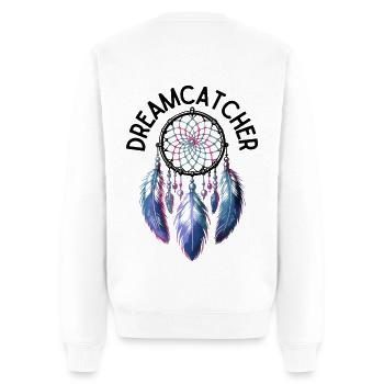 Meduza Dreamcatcher - Men's Premium Organic Jumper - white - Back - Nico (187cm)