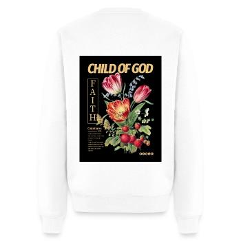 CHILD OF GOD - Pull Premium bio Homme - blanc - Dos - Nico (187cm)