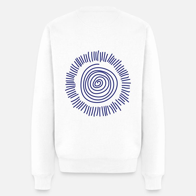 Spirale - Pull Premium bio Homme - blanc