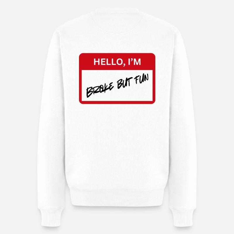 Fauché mais amusant - Pull Premium bio Homme - blanc