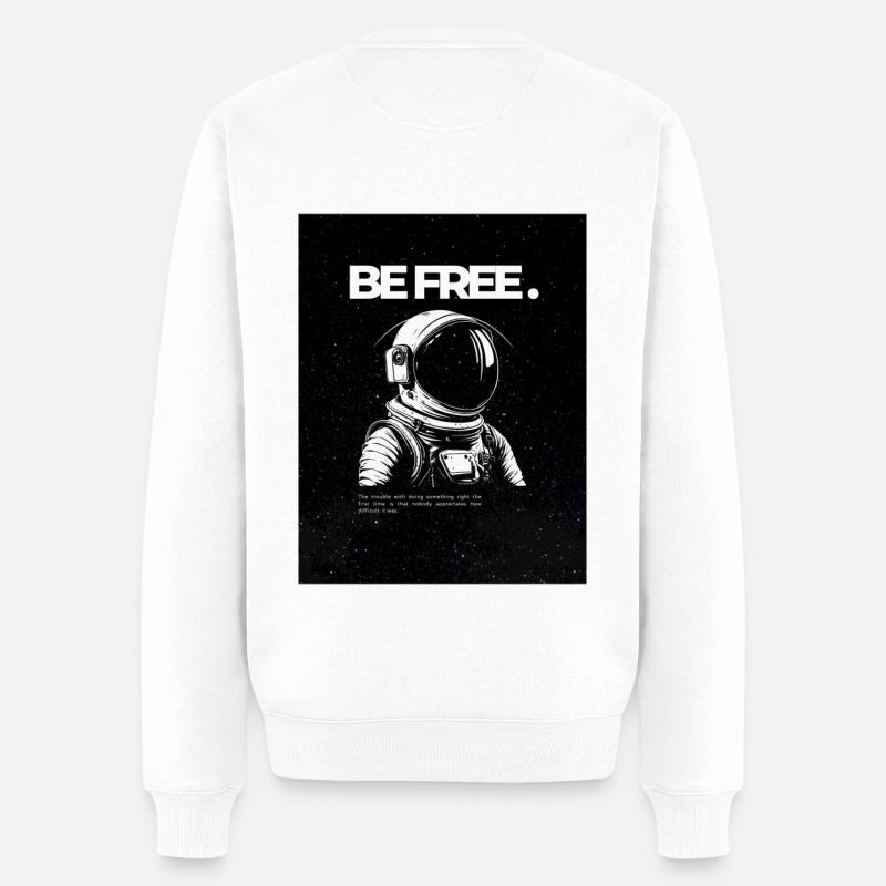 ÊTRE LIBRE. - Pull Premium bio Homme - blanc