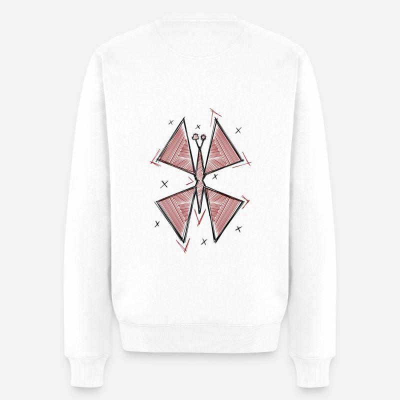 "PAPILLON" - Pull Premium bio Homme - blanc