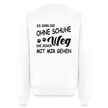 Treuer Begleiter - Hunde - Männer Premium Bio Pullover - Weiß - Hinten - Nico (187cm)