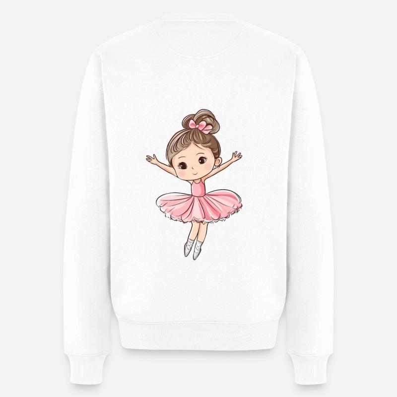 Ballerine avec étoiles - Pull Premium bio Homme - blanc