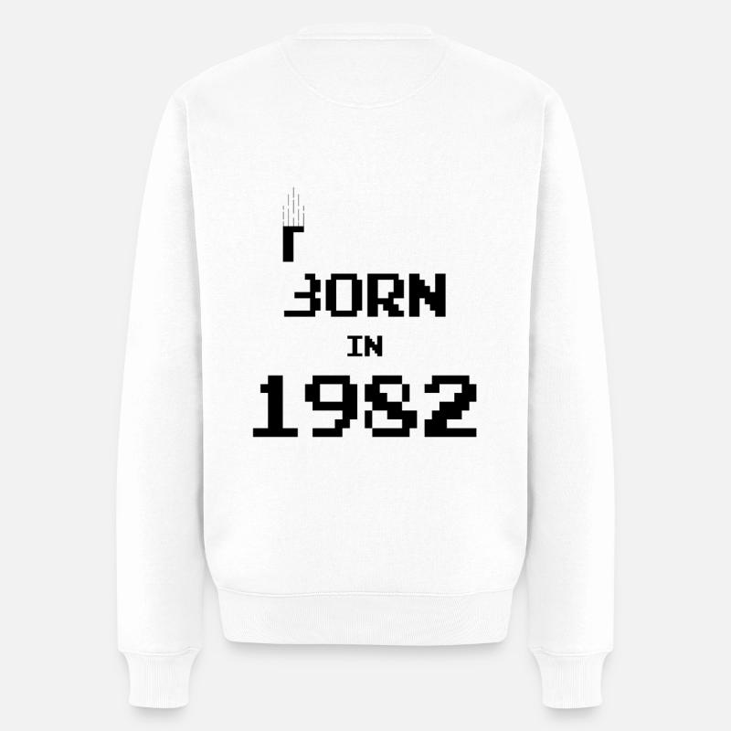 1982 Naissance d’un anniversaire - Pull Premium bio Homme - blanc
