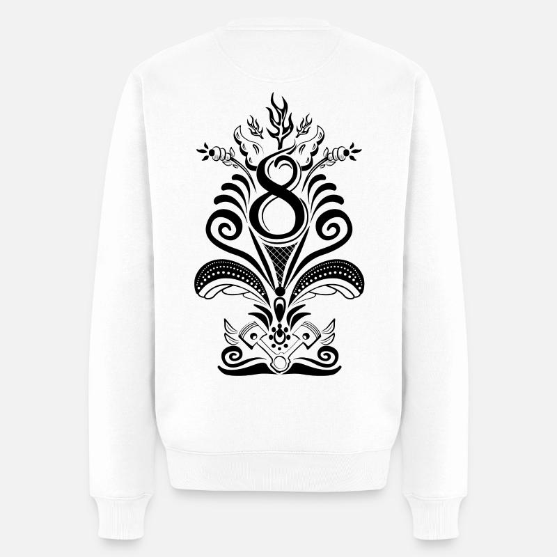 Kurbits V8 No :2 - noir - Pull Premium bio Homme - blanc