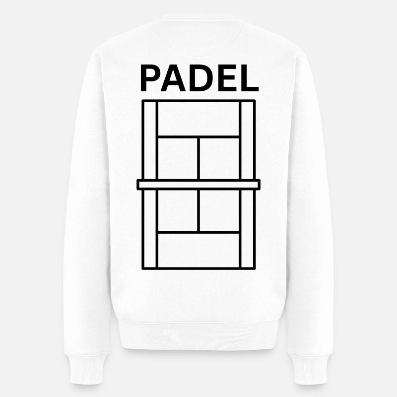 Terrain de padel - Pull Premium bio Homme - blanc