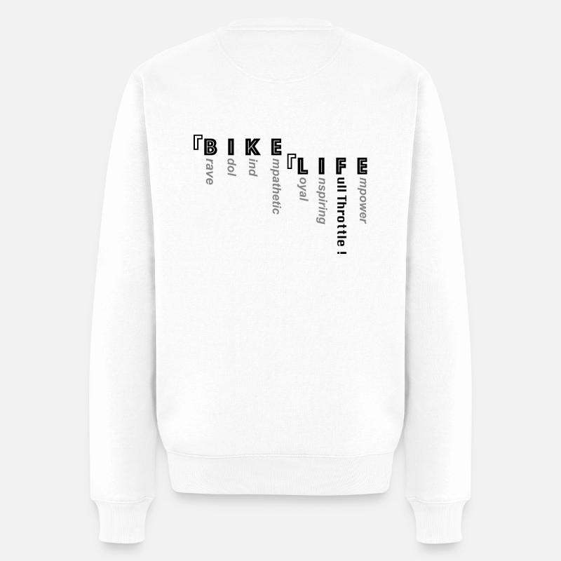 La vie de motard - Pull Premium bio Homme - blanc
