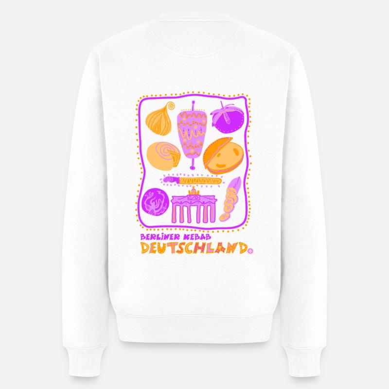 Kebab Doner De Berlin Allemagne - Pull Premium bio Homme - blanc