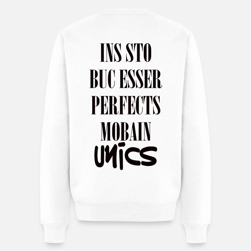Unics - Männer Premium Bio Pullover - Weiß