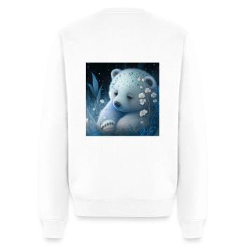 Ours blanc - Pull Premium bio Homme - blanc - Dos - Nico (187cm)