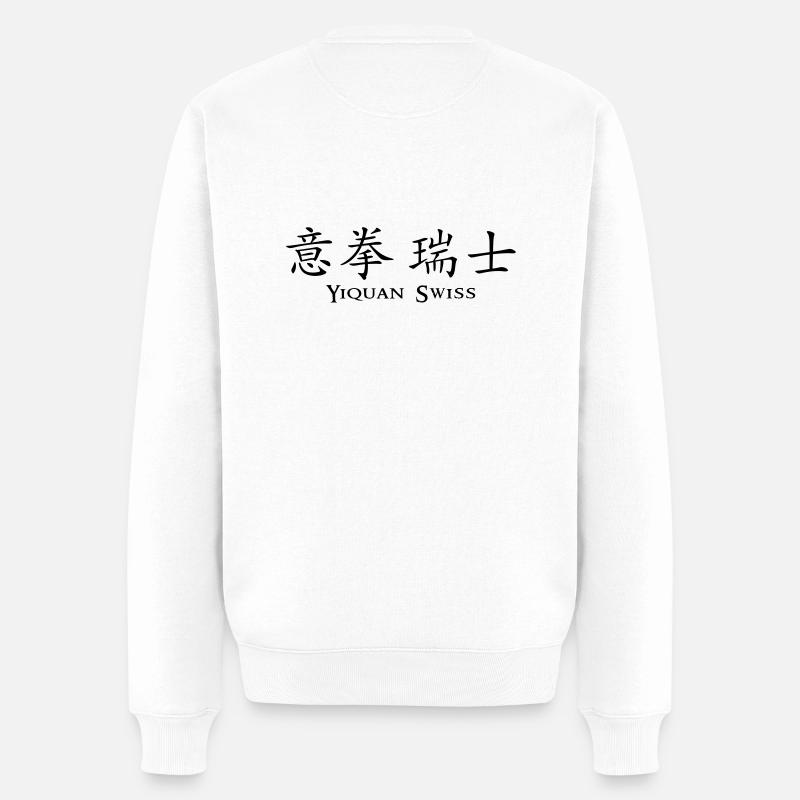 yiquan schweiz Pullover & Hoodies - Männer Premium Bio Pullover - Weiß