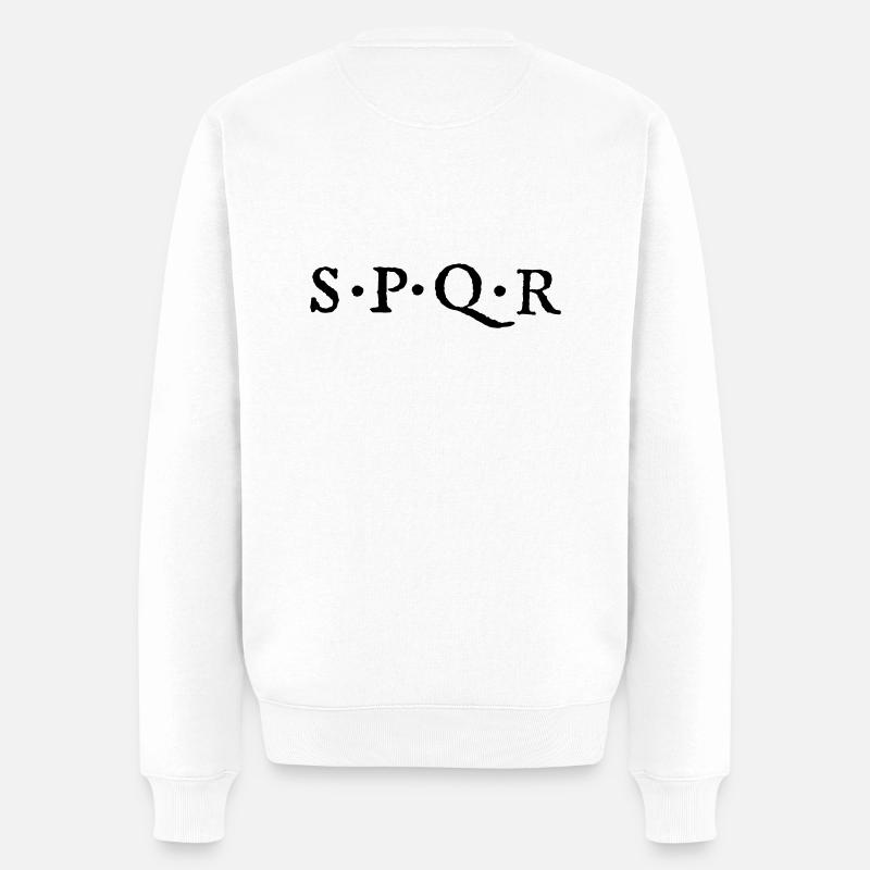 spqr2 - Männer Premium Bio Pullover - Weiß