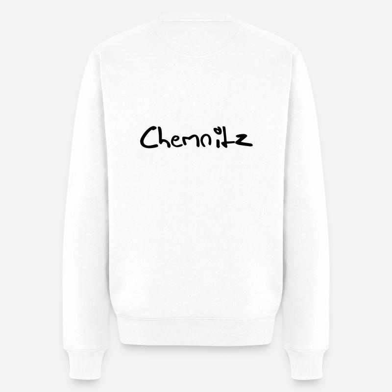 chemnitz - Männer Premium Bio Pullover - Weiß