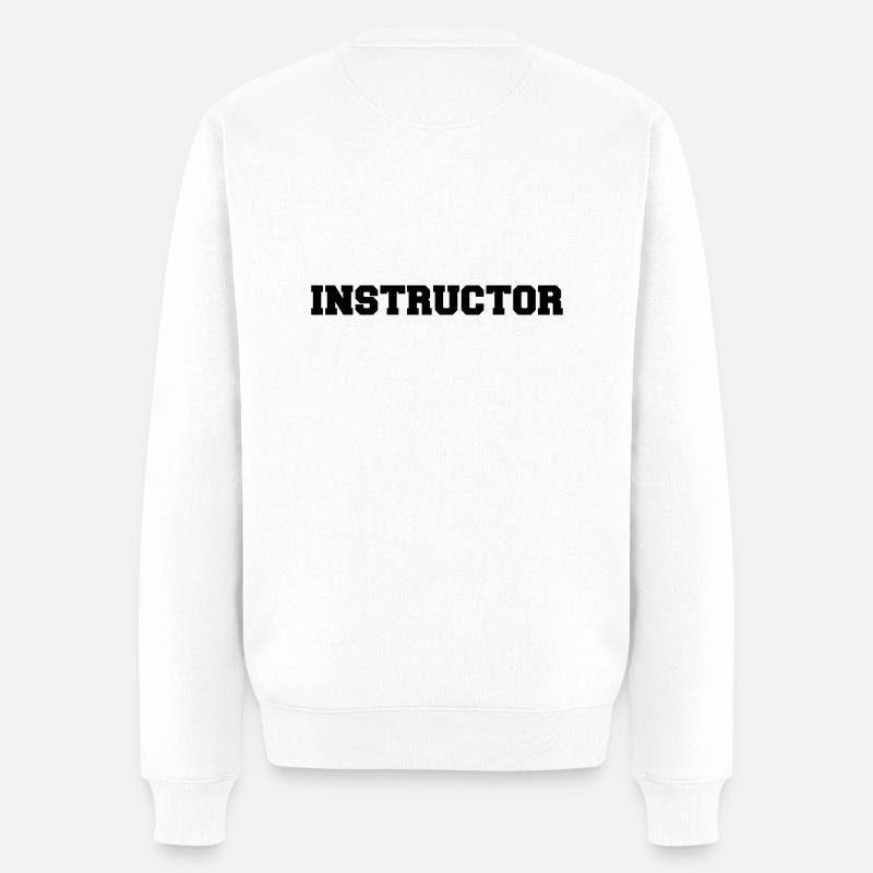 Instructor - Männer Premium Bio Pullover - Weiß
